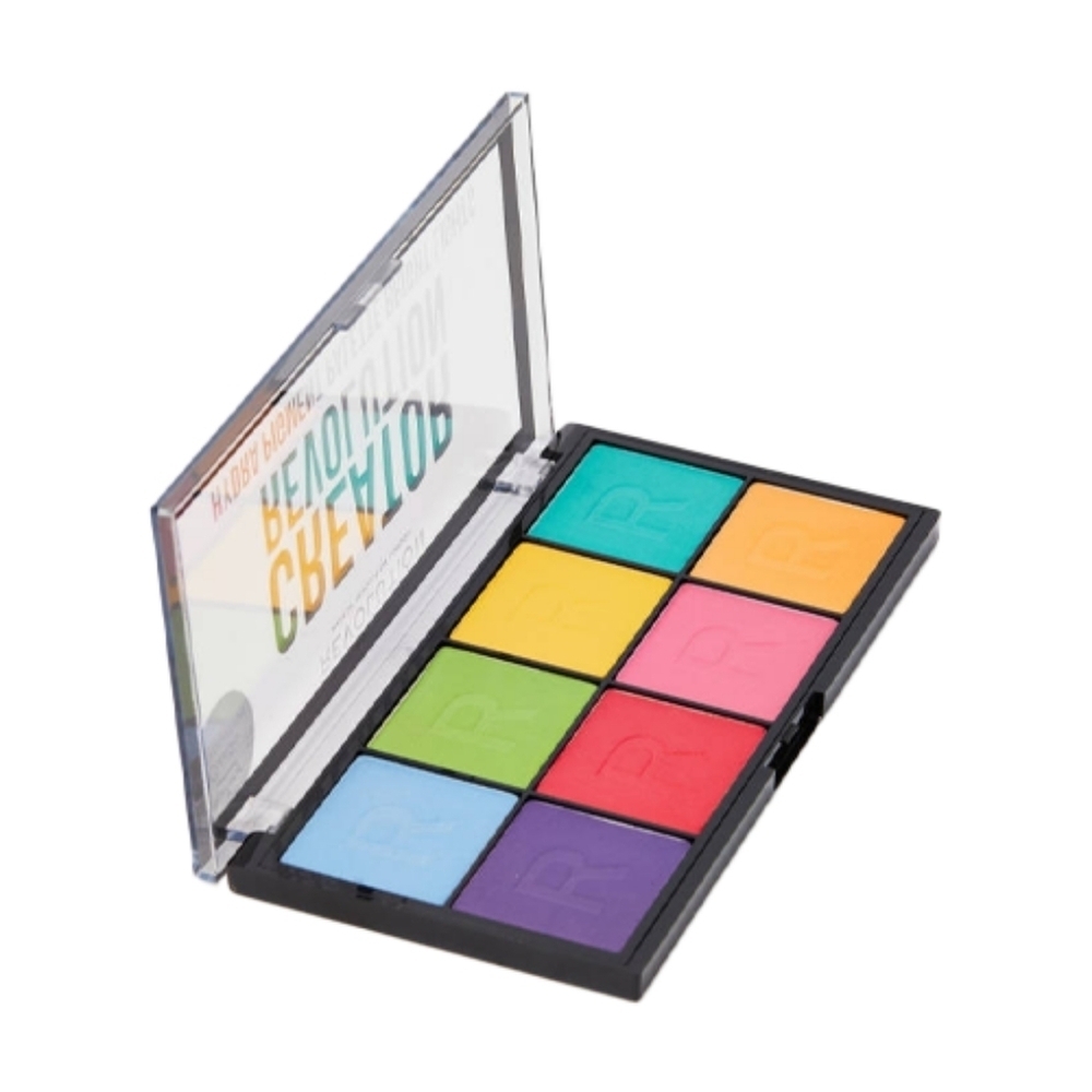 Revolution Creator Vibrant Multi-Color Eyeshadow Palette Bright Lights New